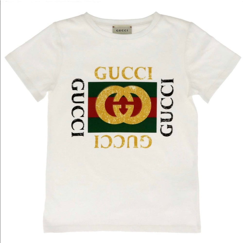 Gucci Kids Printed Logo - White (Size 6 Kids) - Picture 1 of 1